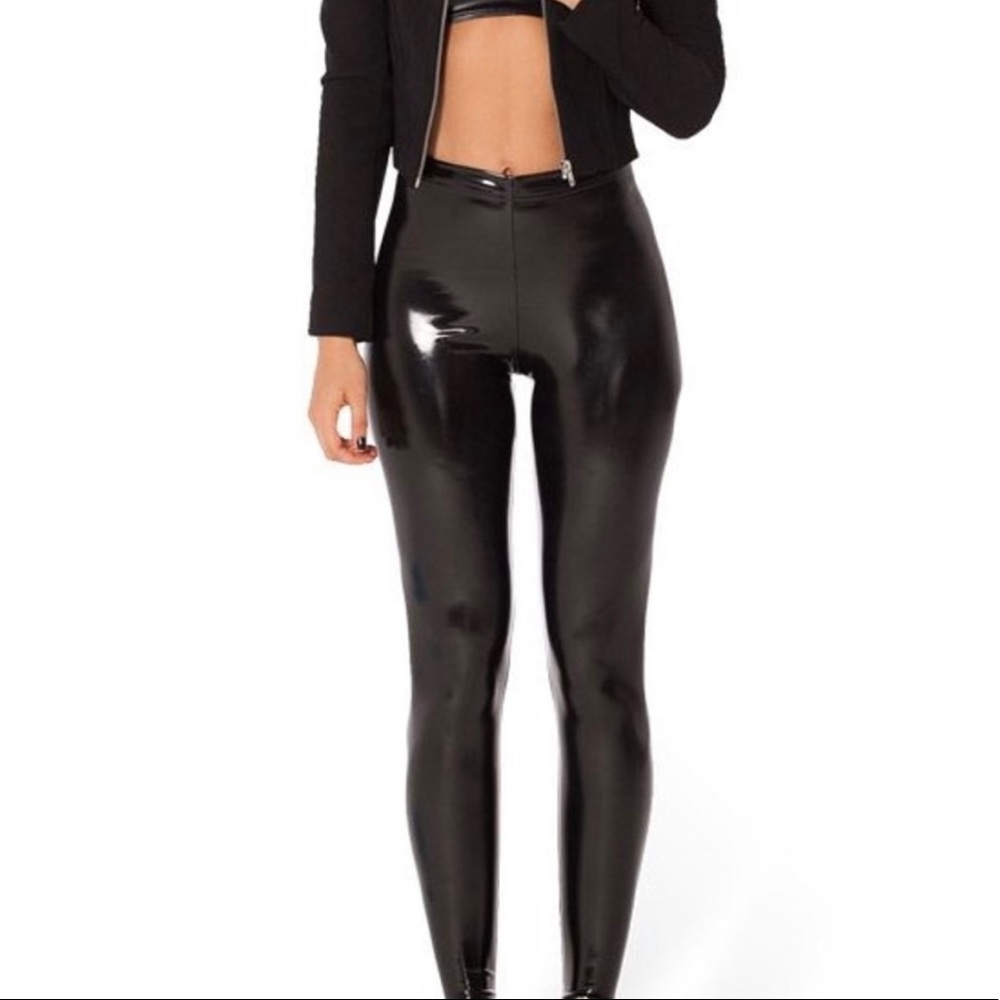 Blackmilk black PVC shiny leggings